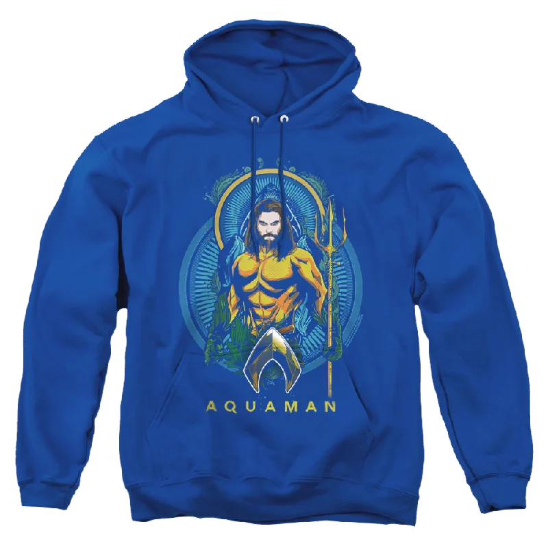 slim-fit hooded sweatshirtAquaman Movie Aqua Nouveau - Pullover Hoodie