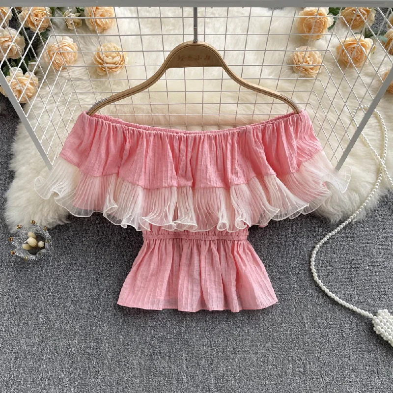 fashionable outerwearCute crop tops fashion girl dress    S159