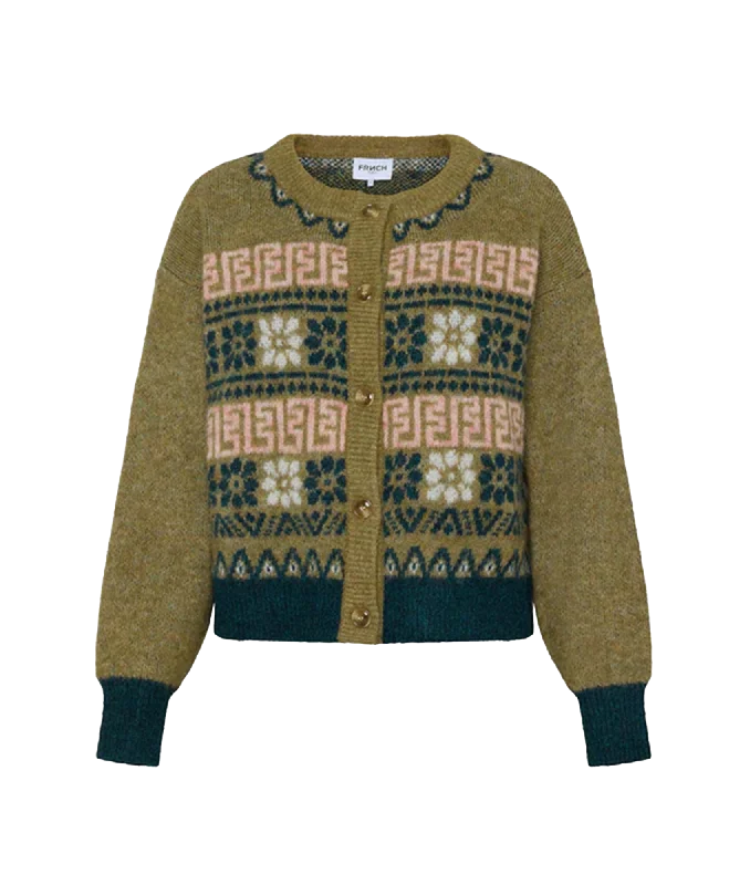 retro coatMegane Cardigan - Green