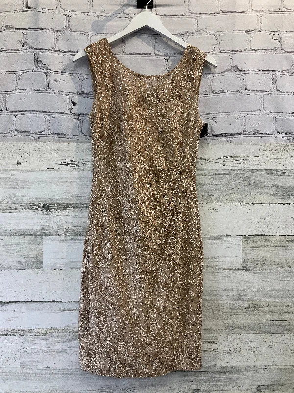 boho dressDress Party Midi By Connected Apparel In Beige, Size: S