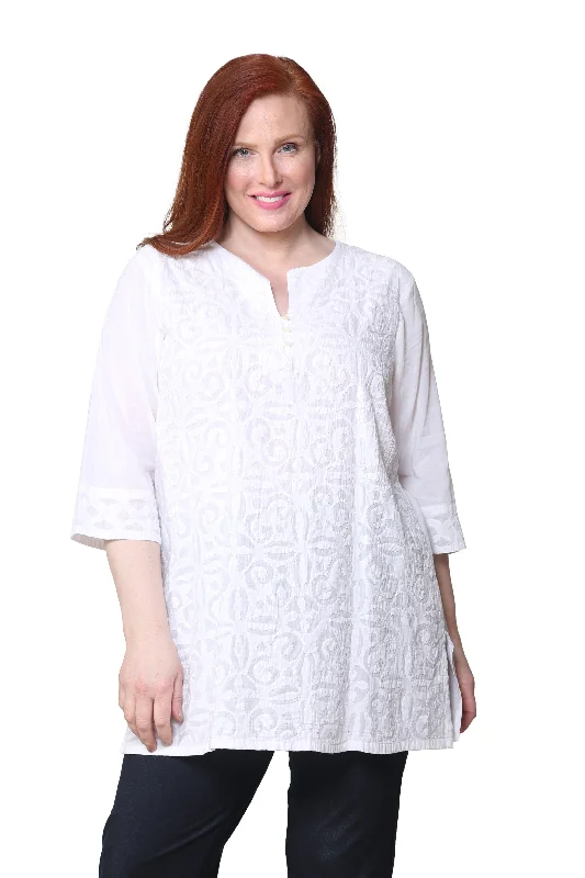 evening dressLa Cera Plus Size Applique Top