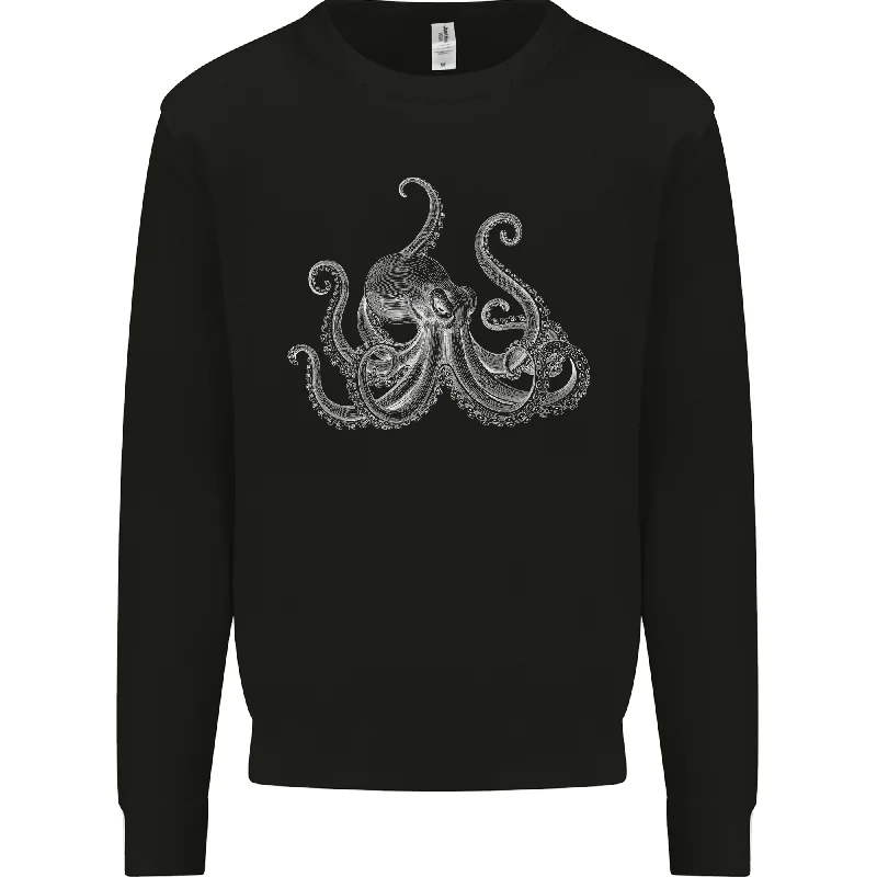 warm athletic hoodieAn Octopus Scuba Diver Deep Sea Diving Mens Sweatshirt Jumper