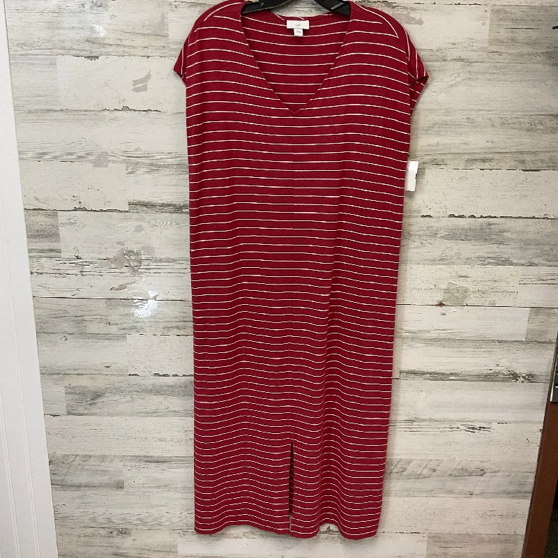 v-neck dressDress Casual Midi By J. Jill In Red, Size: S