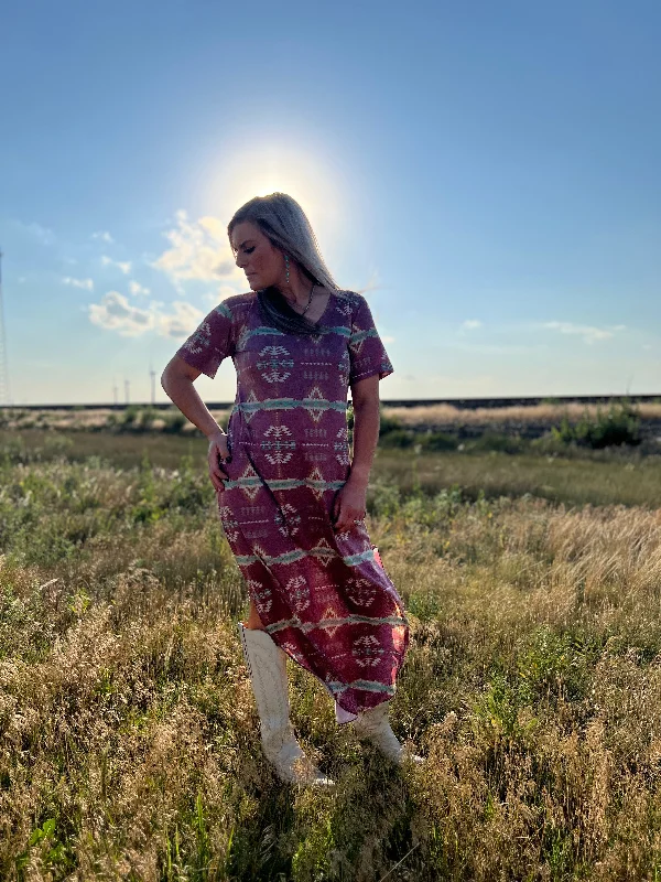 wrap-around dressSterling Kreek PLUS Red River Maxi Dress