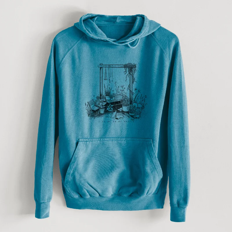 casual workout hoodieI'll Be In My Office — Garden  - Mid-Weight Unisex Vintage 100% Cotton Hoodie