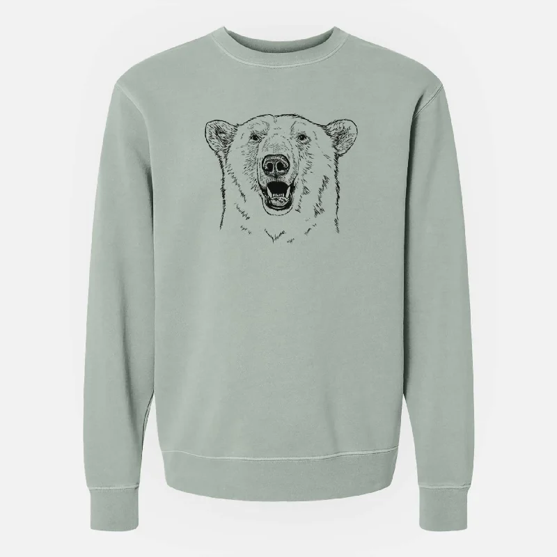 stylish training hoodieUrsus Maritimus - Polar Bear - Unisex Pigment Dyed Crew Sweatshirt