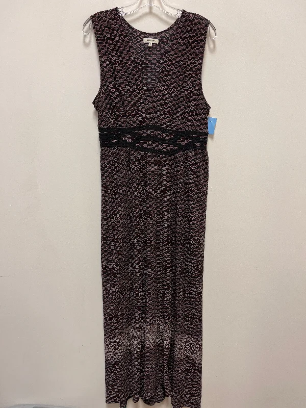 casual knit dressDress Casual Maxi By Max Studio In Black & Cream, Size: Xl