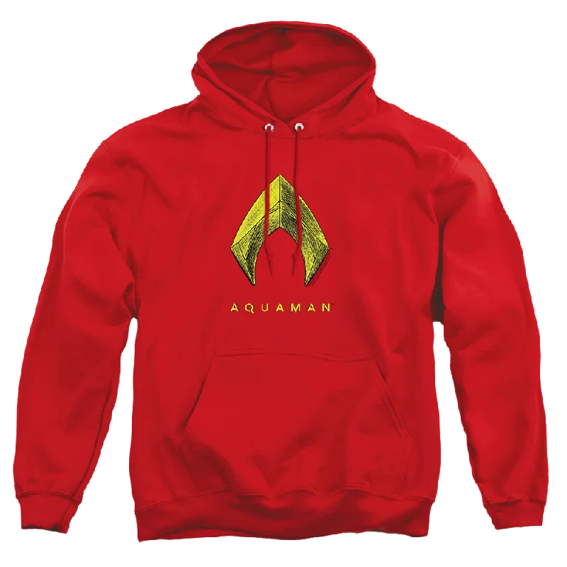 relaxed fit hooded sweatshirtAquaman Movie Aquaman Logo - Pullover Hoodie