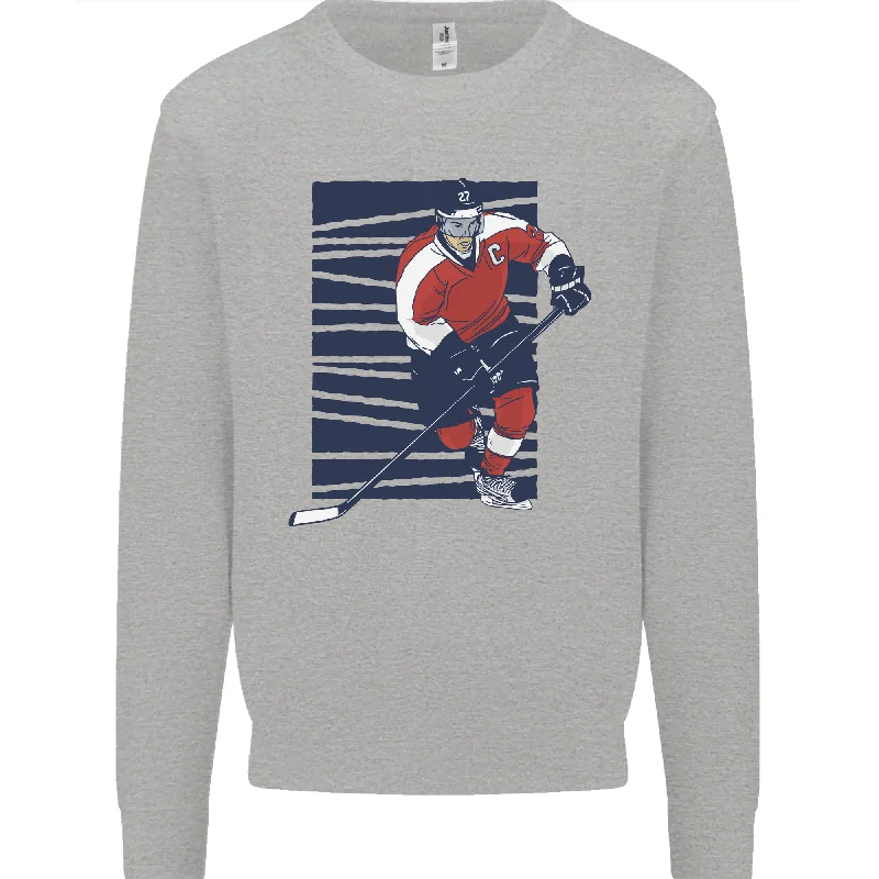 fashionable workout wearAn Ice Hockey Player Mens Sweatshirt Jumper