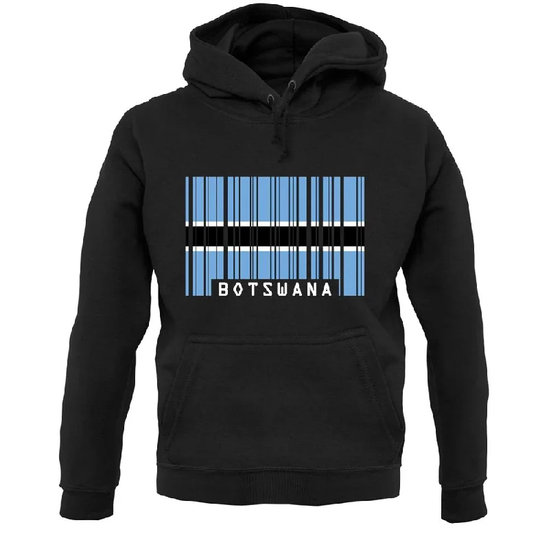 athletic hoodieBotswana Barcode Style Flag Unisex Hoodie