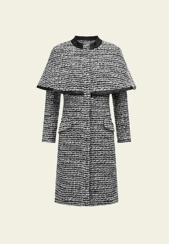 padded puffer coatMixed Grey Wool Cape Dress