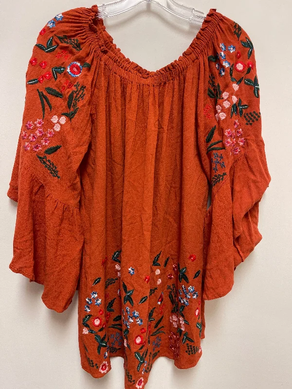 boho-chic dressDress Casual Short By Umgee In Orange, Size: M