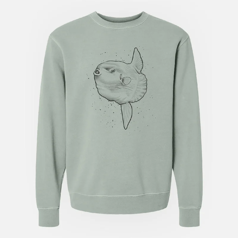 cozy gym sweatshirtOcean Sunfish - Mola mola - Unisex Pigment Dyed Crew Sweatshirt