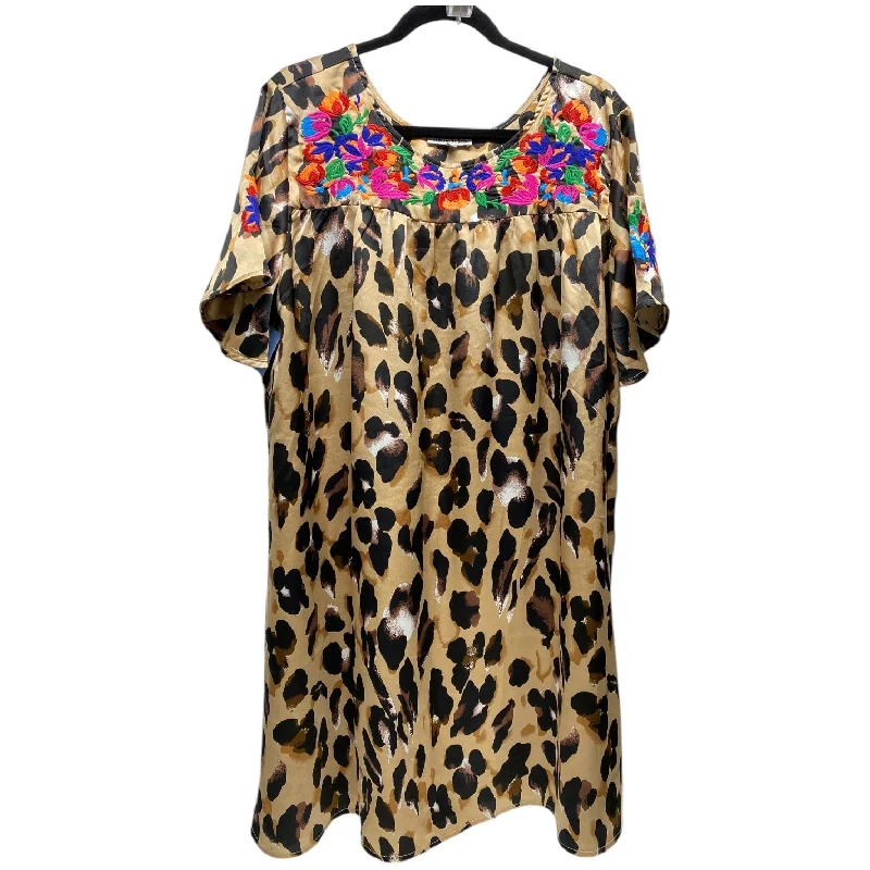 shift dressDress Casual Short By Clothes Mentor In Animal Print, Size: L