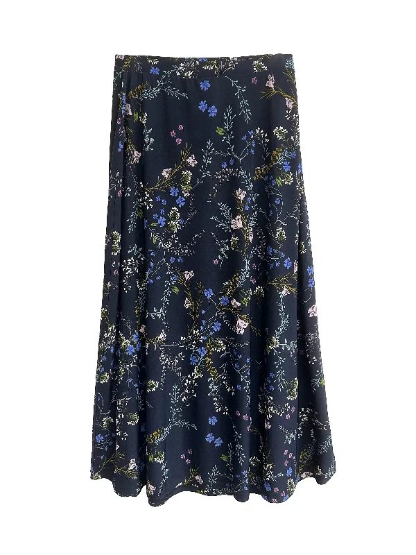 casual evening dressLa Cera Plus Size A line Printed Jersey Skirt