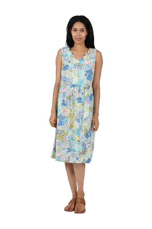 silk dressLa Cera 100% Cotton Printed Sundress