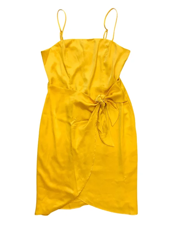 floral wrap dressDress Party Short By Nine West Apparel In Yellow, Size: M