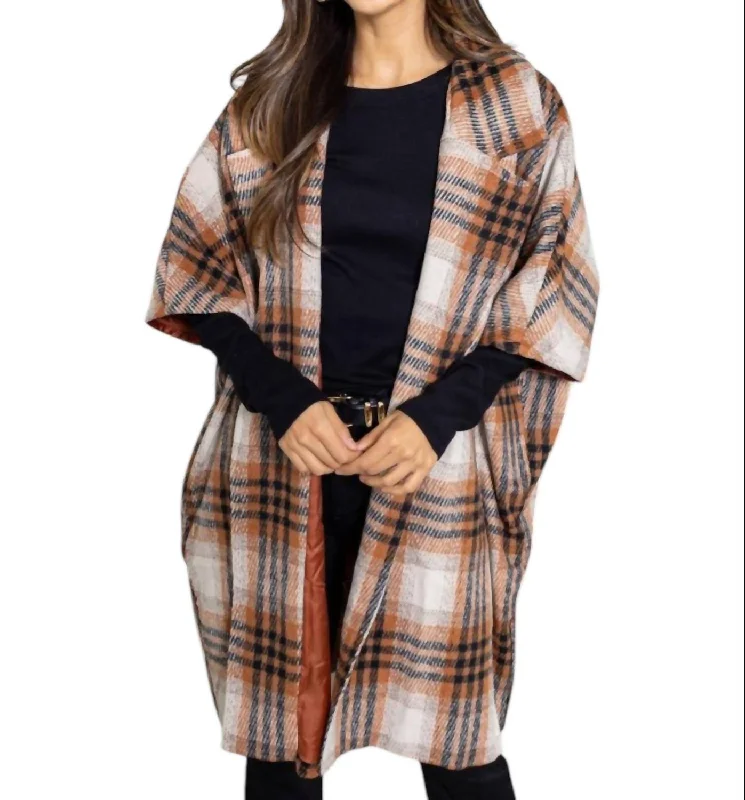 Dion Plaid Coat In St