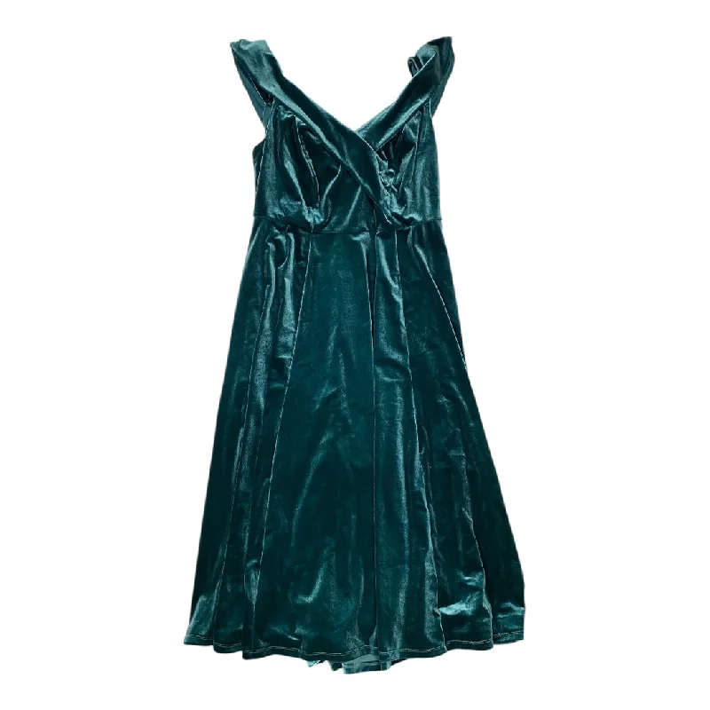 textured dressDress Party Midi By Lane Bryant In Green, Size: 12