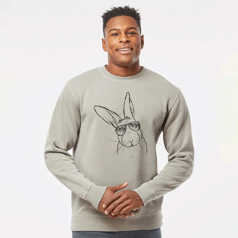 high-performance athletic hoodieAviator Penny the Belgian Hare - Unisex Pigment Dyed Crew Sweatshirt