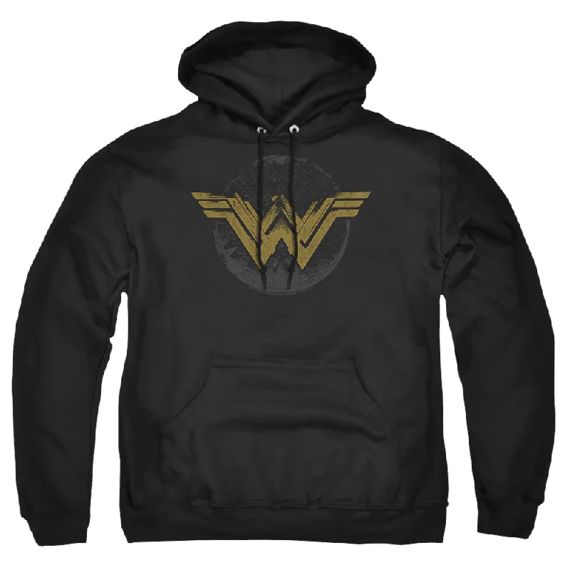 zippered hoodieWonder Woman Distressed Logo Pullover Hoodie