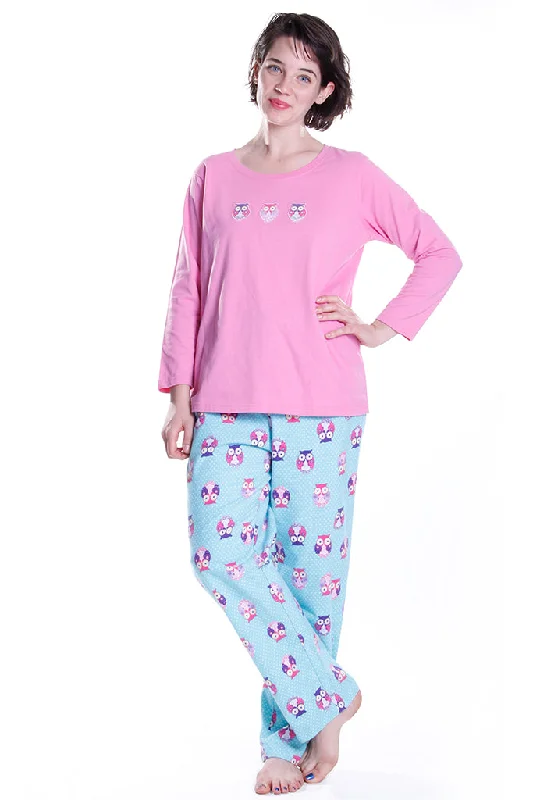 party dressOwl Print Plus Size Pajama Set