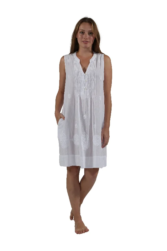 formal dressLa Cera 100% Cotton Leno Stripe Chemise