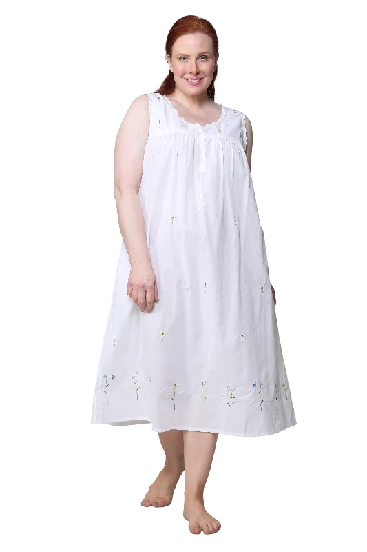 wool dressPlus Size Breath of Spring Cotton Gown