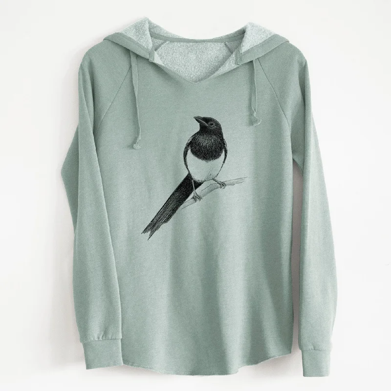 casual workout hoodieBlack-billed Magpie - Pica hudsonia - Cali Wave Hooded Sweatshirt