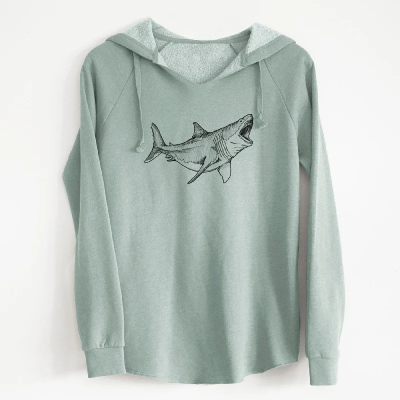 stylish athletic hoodieMegalodon - Otodus Megalodon - Cali Wave Hooded Sweatshirt