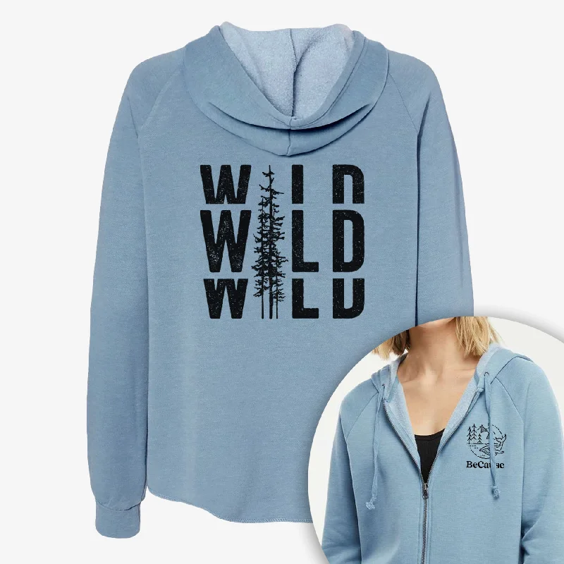 premium athletic sweatshirtWild - Women's Cali Wave Zip-Up Sweatshirt