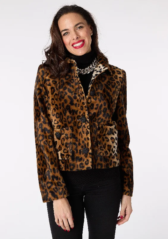 everyday winter coatCaroline Animal Print Jacket - size 10