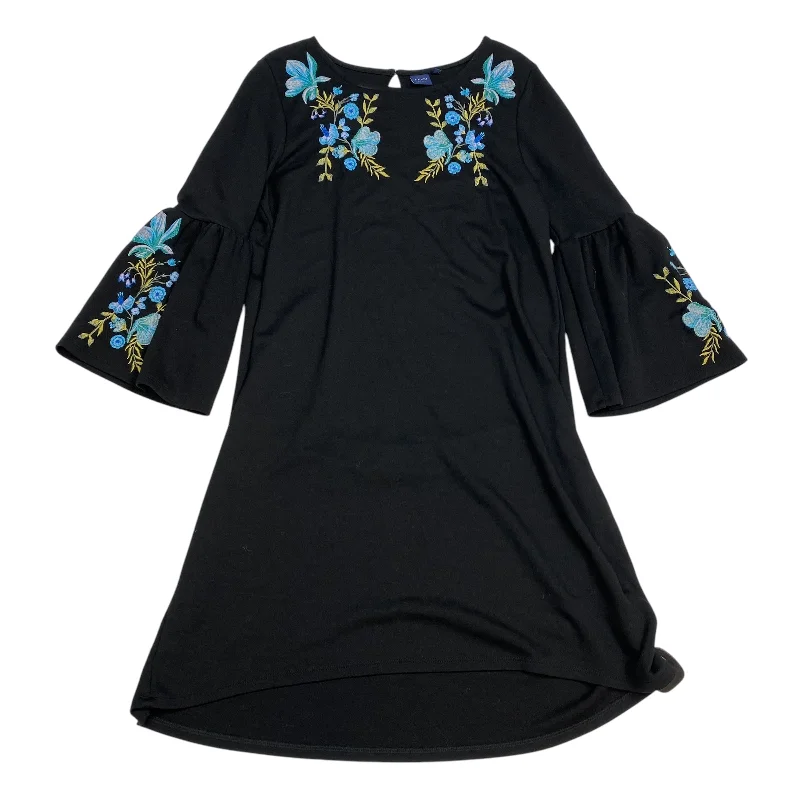 elegant shift dressDress Casual Short By Kaari Blue In Black, Size: M