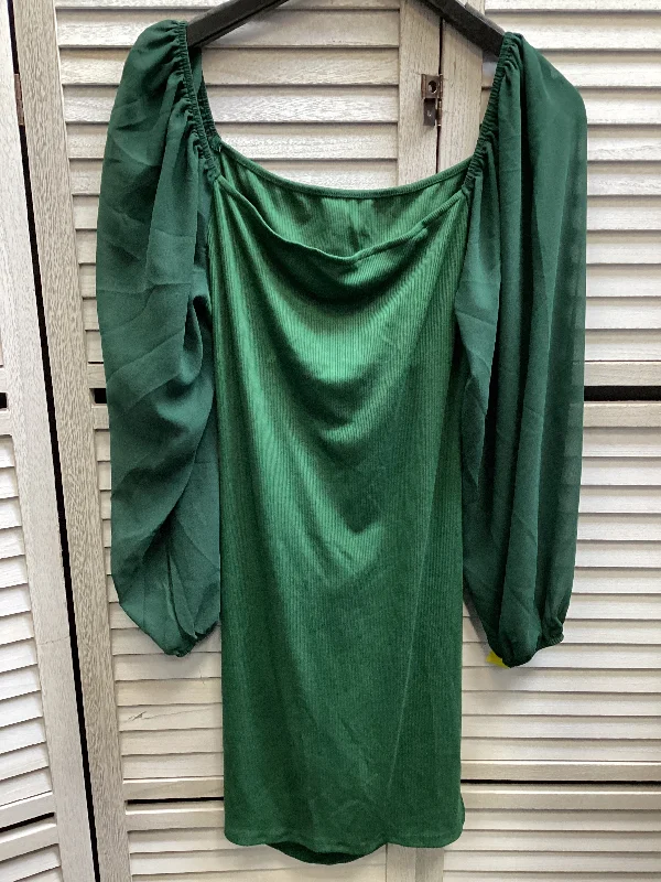 modern dressDress Casual Maxi By Clothes Mentor In Green, Size: 1x