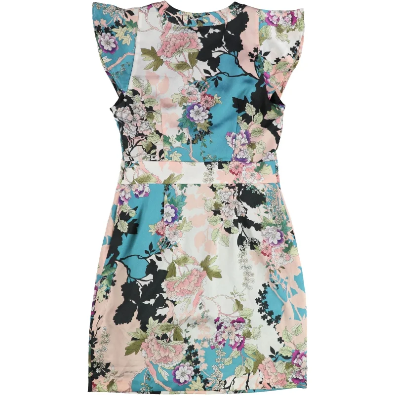 casual shift dressGuess Womens Floral Fit & Flare Dress