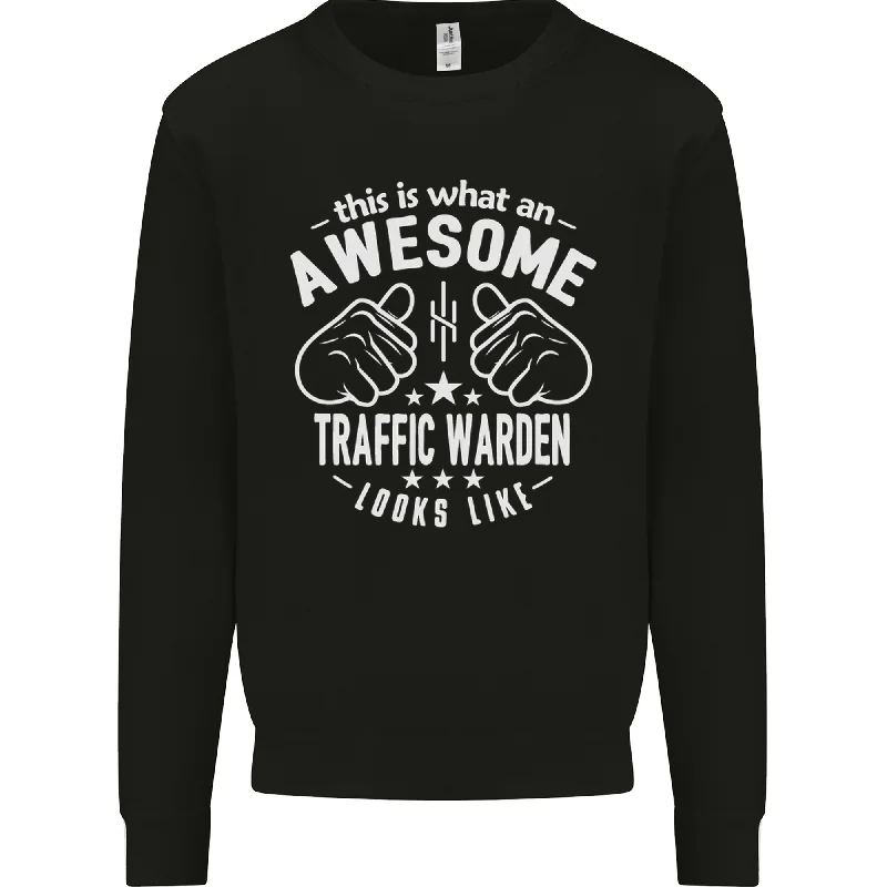 relaxed fit sports hoodieAn Awesome Traffic Warden Looks Like Mens Sweatshirt Jumper