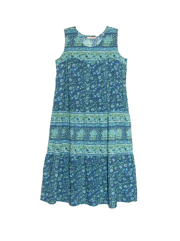 cocktail dressLa Cera 100% Cotton Border Print Dress