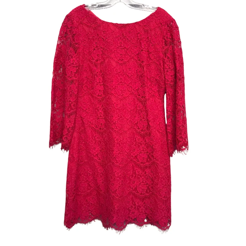 puff sleeve dressDress Party Short By Cynthia Steffe In Red, Size:M