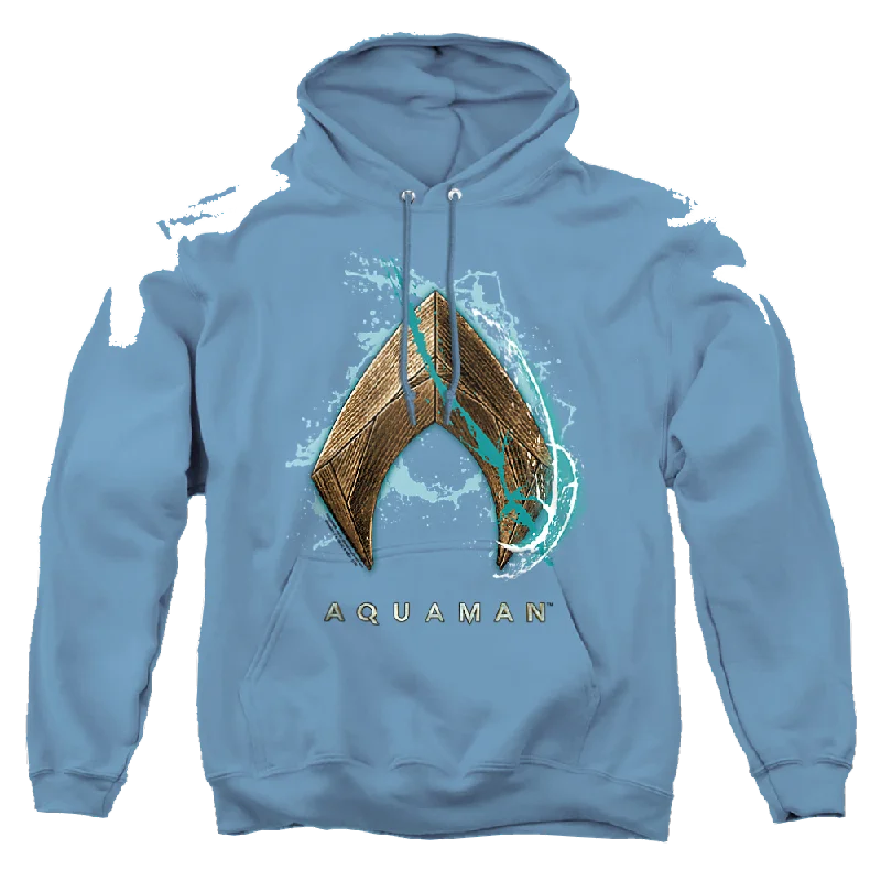 cozy hoodie for cold weatherAquaman Movie Water Shield - Pullover Hoodie