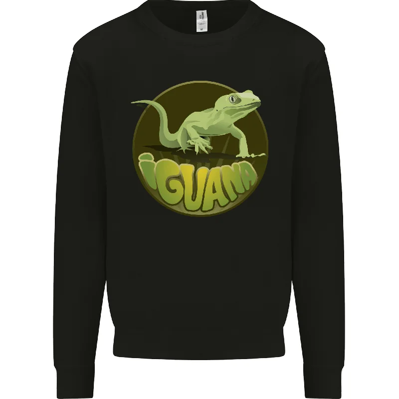 stylish performance hoodieAn Iguana Lizard Mens Sweatshirt Jumper