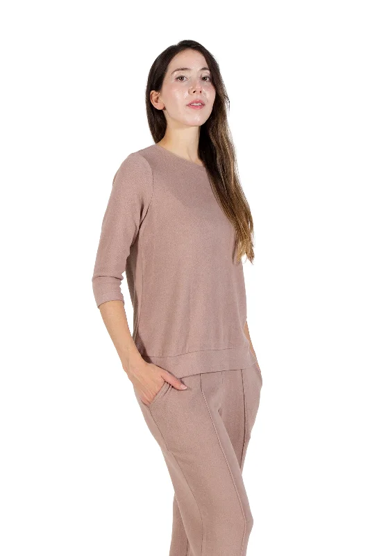 comfy dressComfort Luxe Collection Cozy Knit Crew Neck Tee