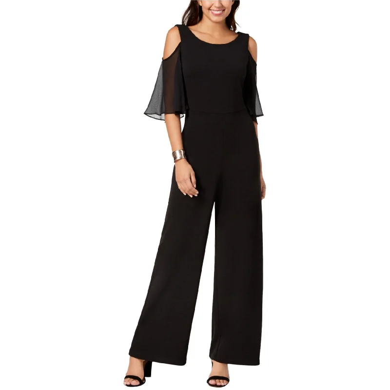 party-ready dressConnected Womens Solid Jumpsuit, Black, 14