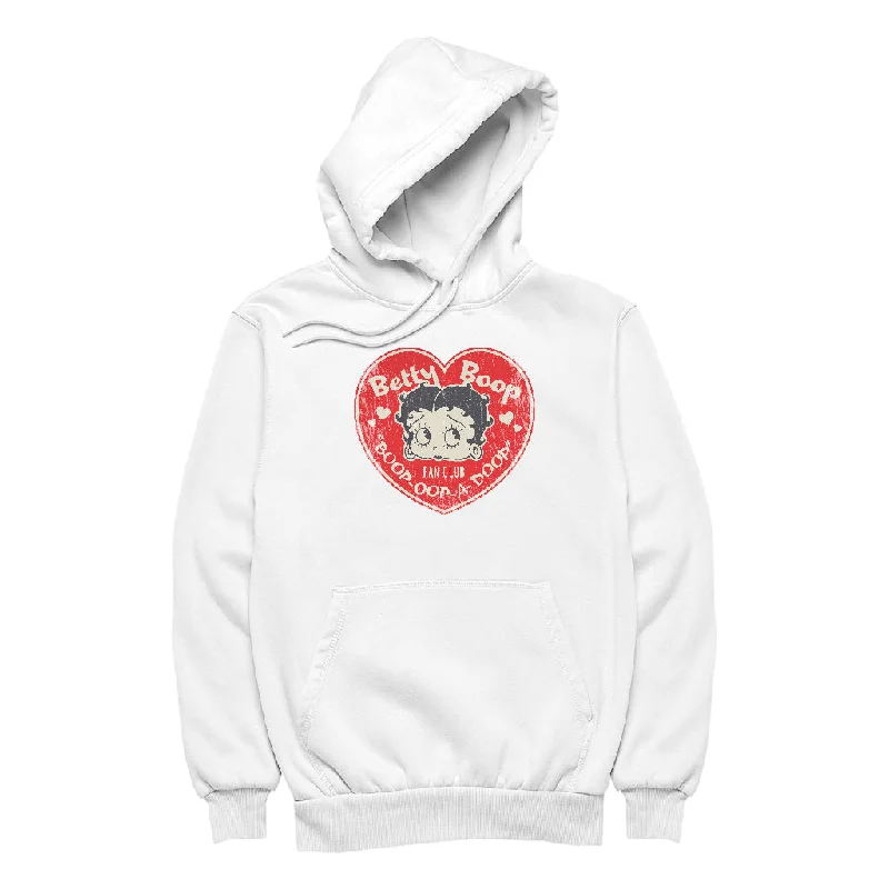 soft sports hoodieBetty Boop Oop A Doop Love Heart Women's Hooded Sweatshirt