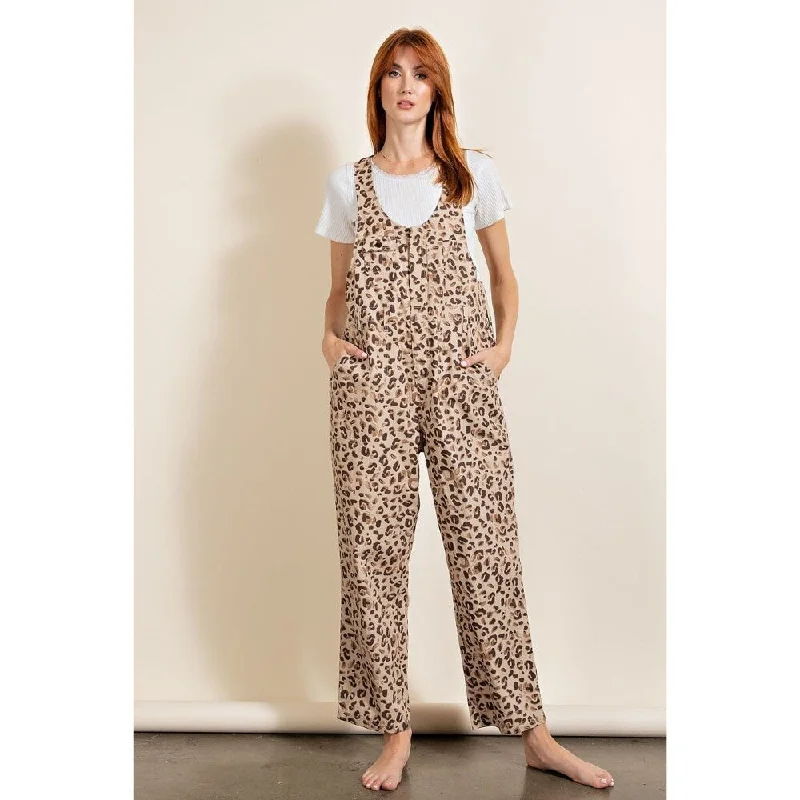 off-shoulder dressLeopard Printed U Neckline Jumpsuit